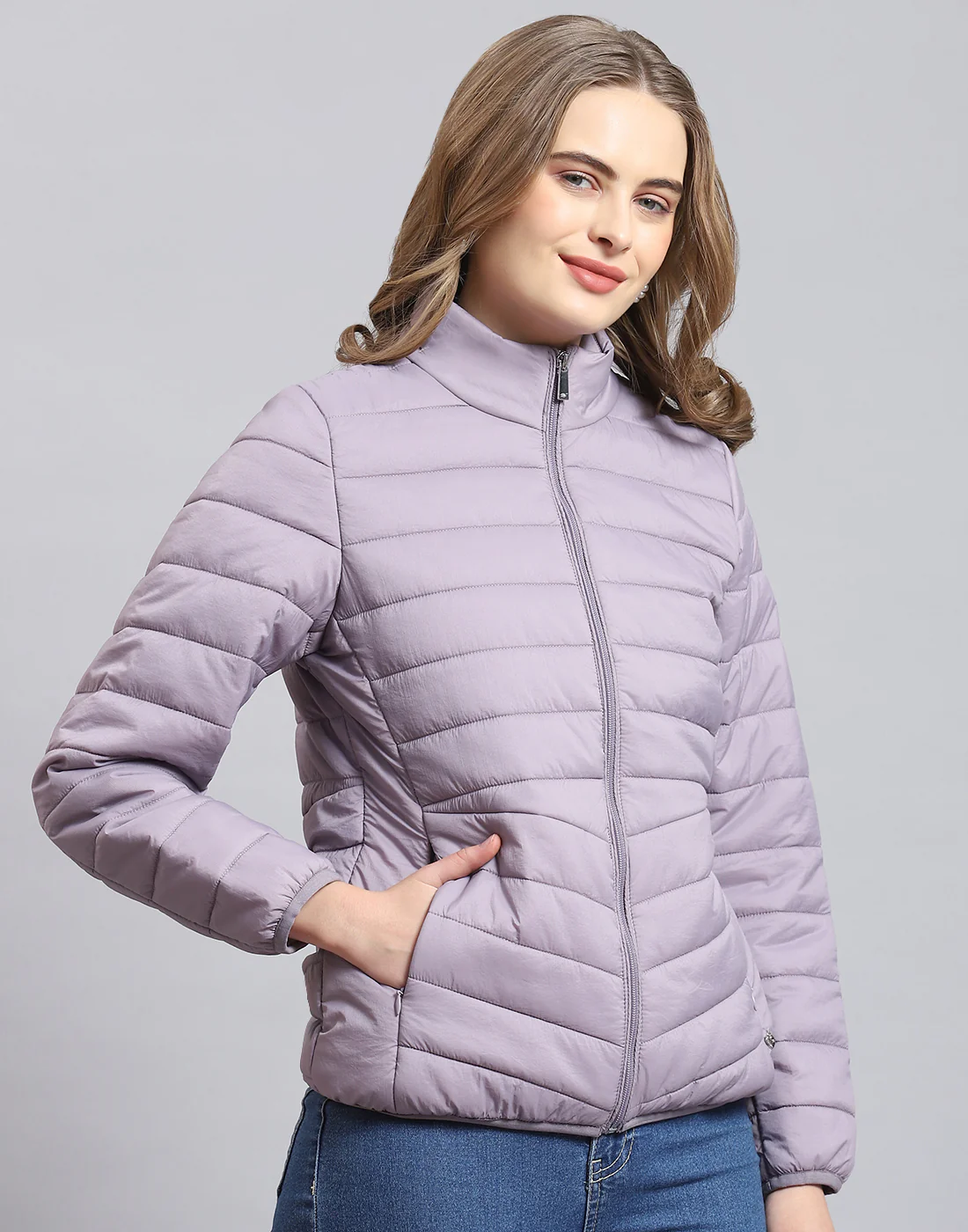 Pack it, style it, slay it, Women Purple Packable Full Sleeve Jacket - Image 5