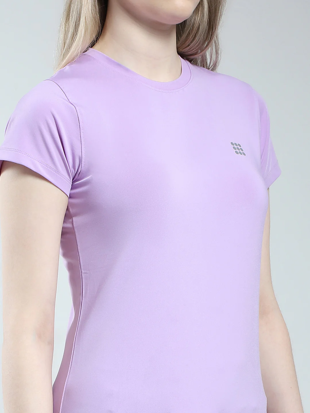 Rock.it Women Purple Solid Round Neck Half Sleeve Top - Image 6
