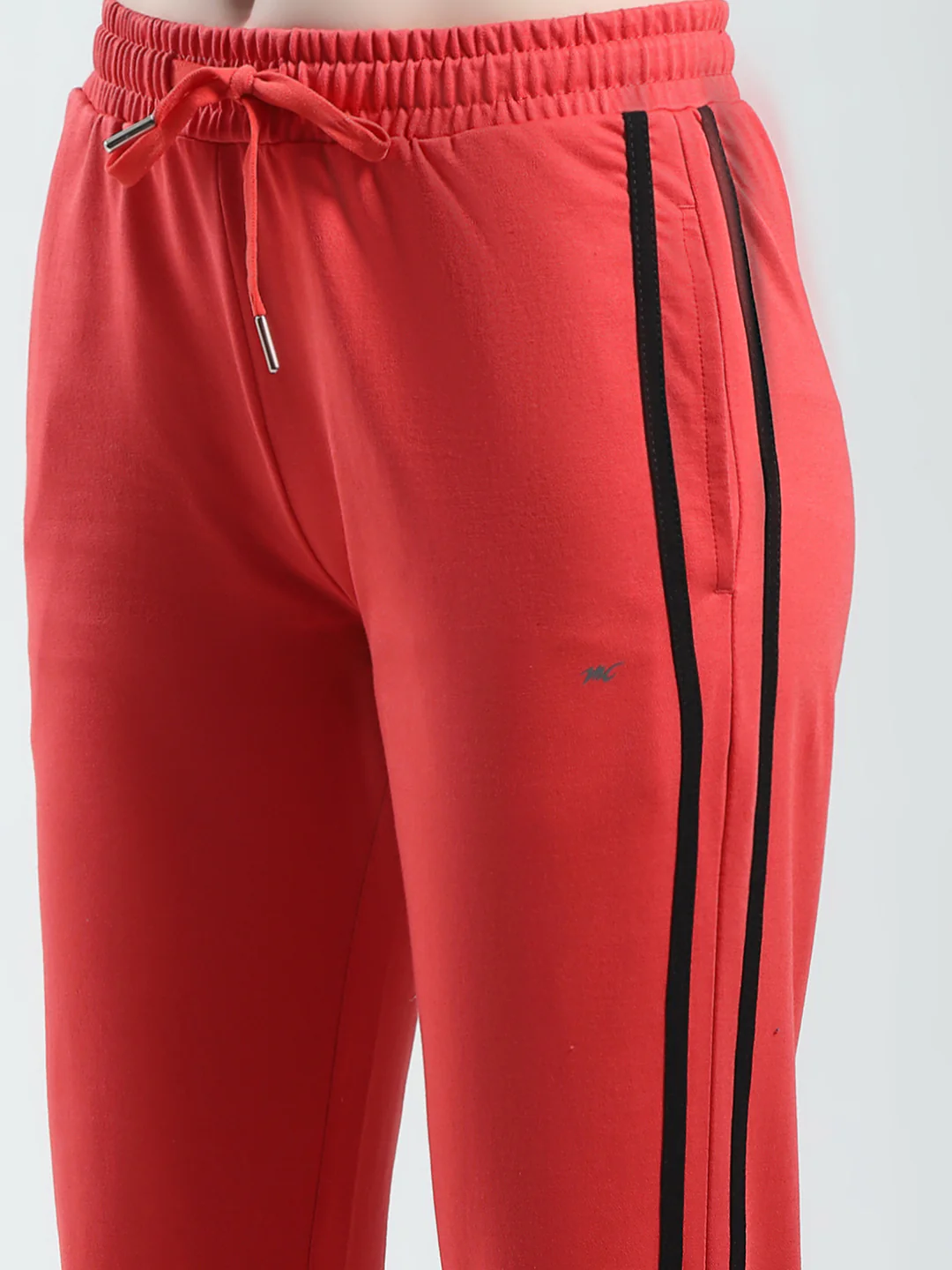 Women Red Solid Regular Fit Lower - Image 6