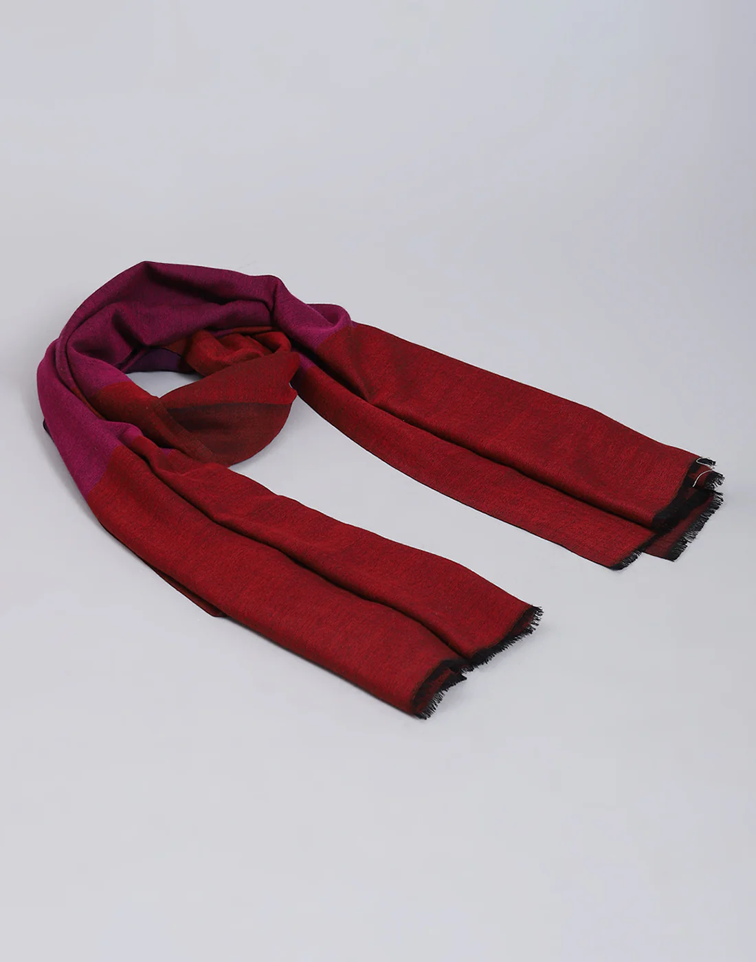 Women Red Solid Stole - Image 6