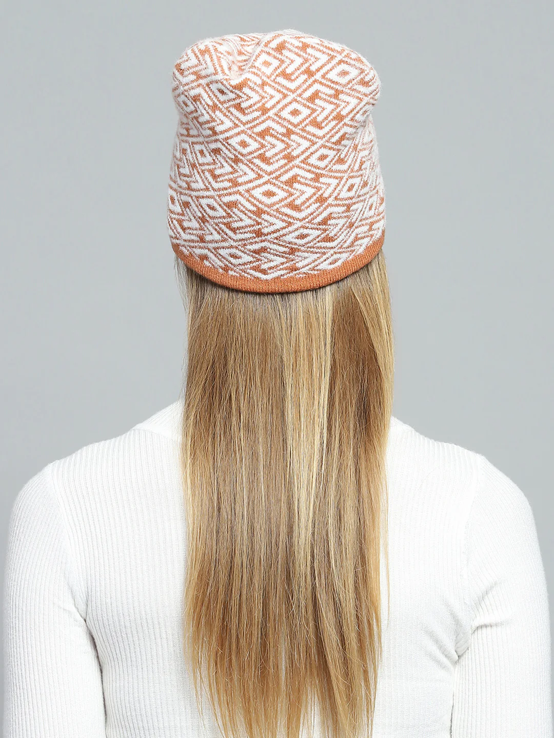 Women Rust Self Design Cap - Image 5