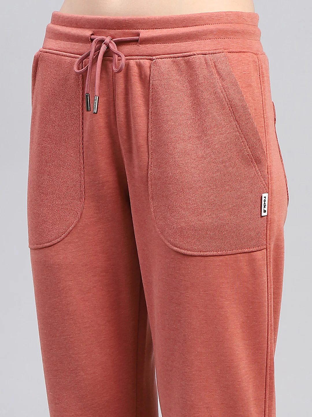 Rock.it Women Rust Solid High Neck Full Sleeve Tracksuit - Image 9