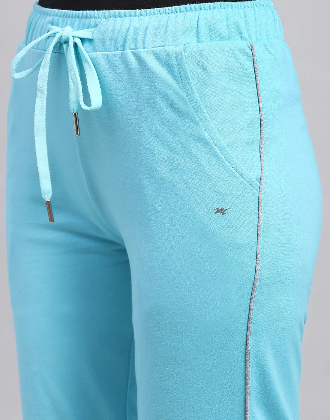 Women Turquoise Blue Solid Regular Fit Lower - Image 6