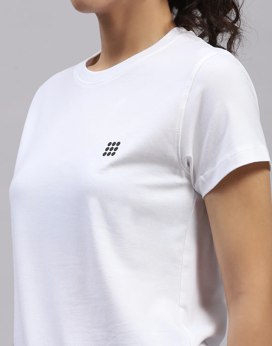 Rock.it Women White Solid Round Neck Half Sleeve Top - Image 6