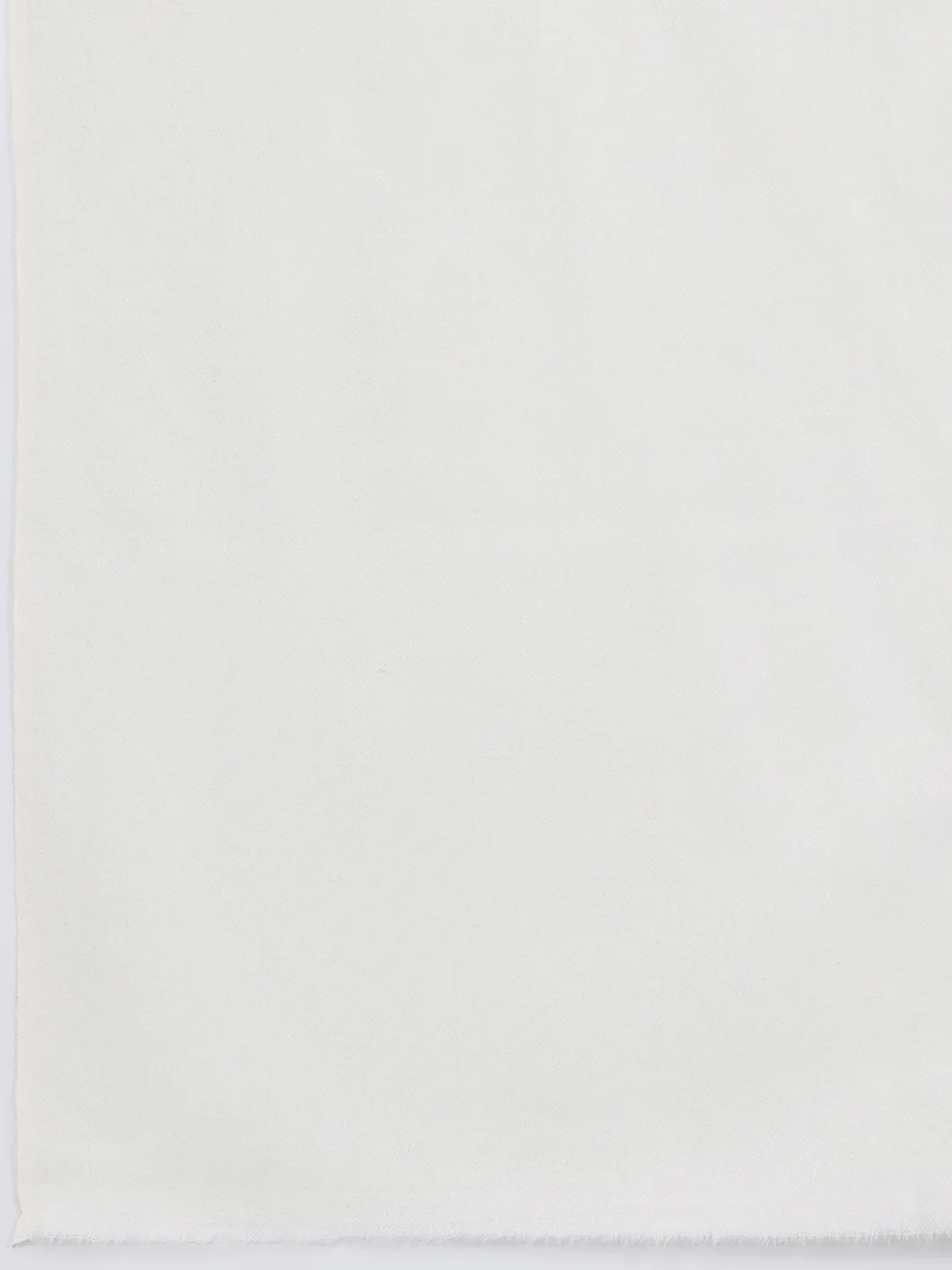 Women White Solid Wool Blend Shawl - Image 8