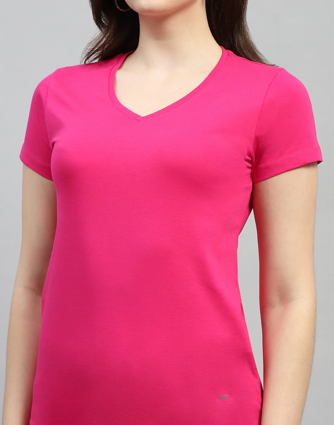 Women Yellow & Pink Solid V Neck Half Sleeve Top (Pack of 2) - Image 10