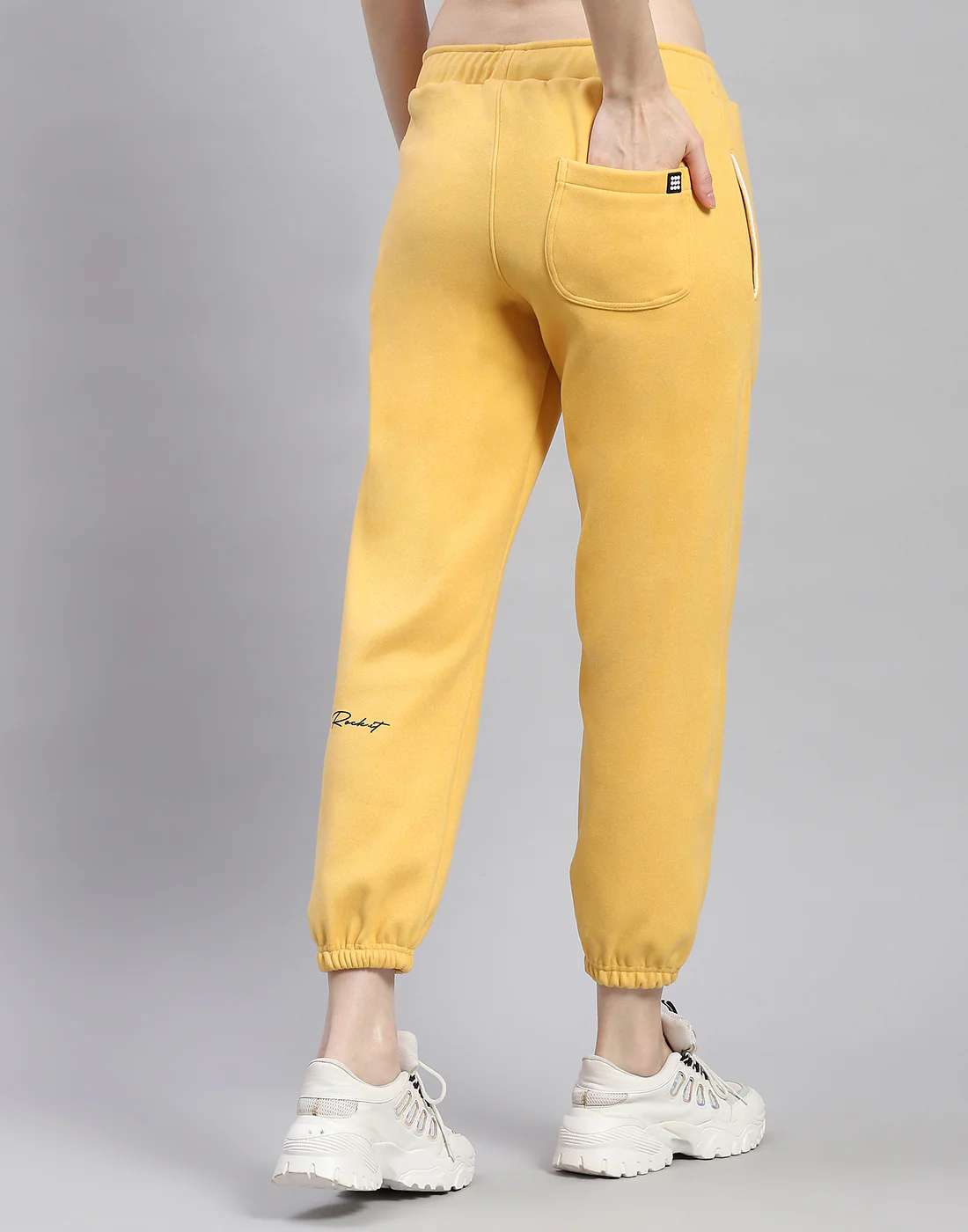 Rock.it Women Yellow Solid Regular Fit Winter Lower - Image 2