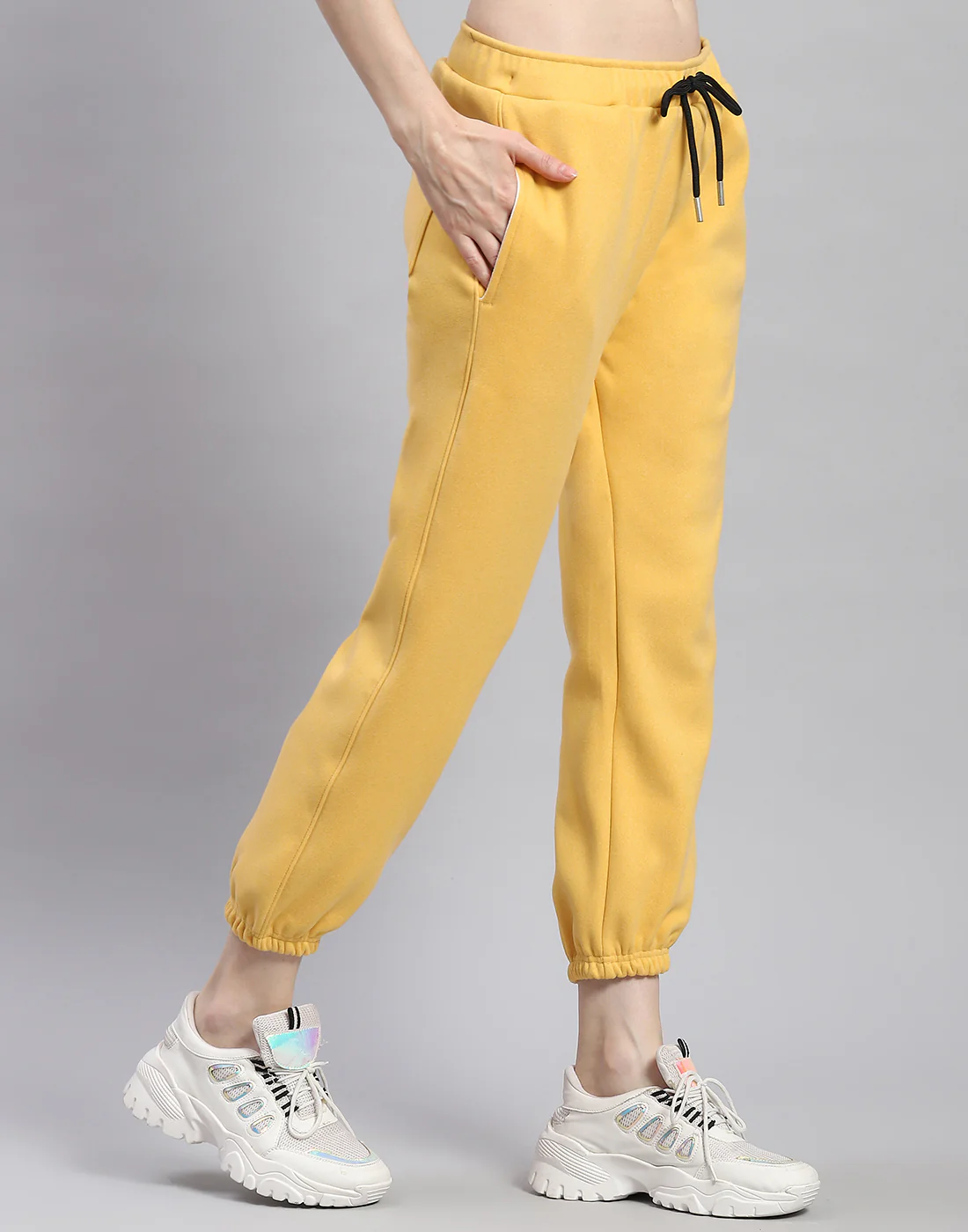 Rock.it Women Yellow Solid Regular Fit Winter Lower - Image 5