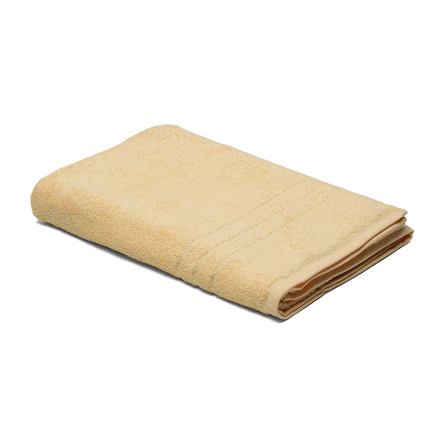 Yellow Cotton 350 GSM Bath Towel - Image 2