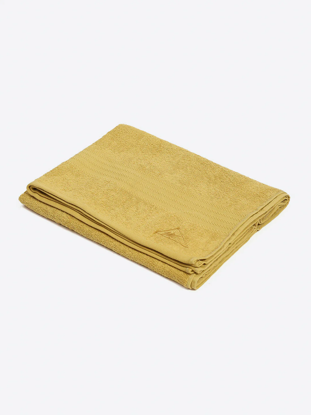 Yellow Cotton Solid 400 GSM Bath Towel (Jazz) - Image 2
