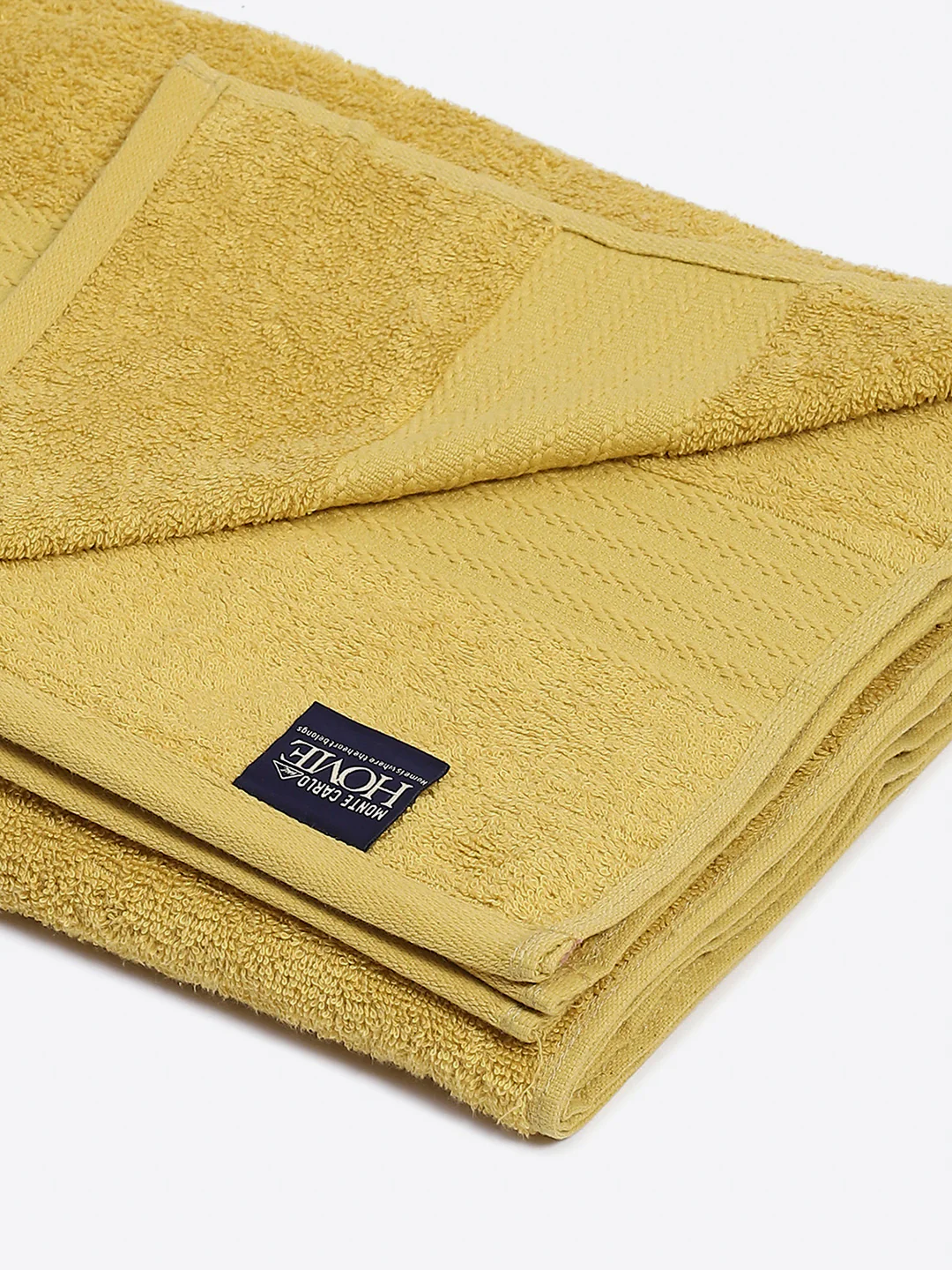 Yellow Cotton Solid 400 GSM Car Towel (Jazz) - Image 3