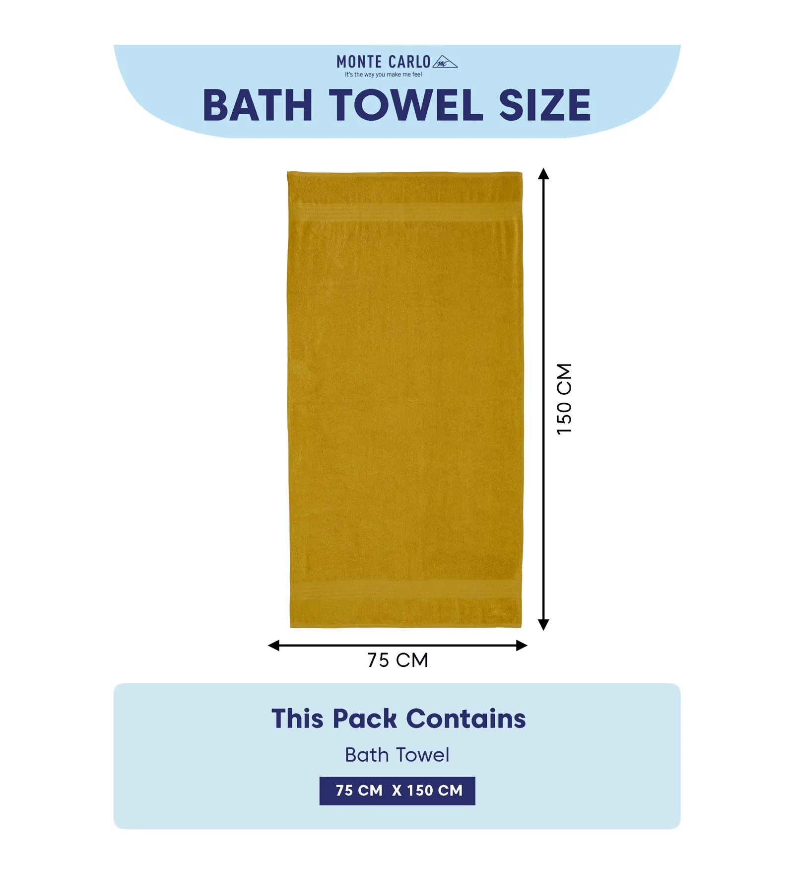 Yellow & Green Pure Cotton Solid 380 GSM Bath Towel 1 Piece (Jazz Collection) - Image 8