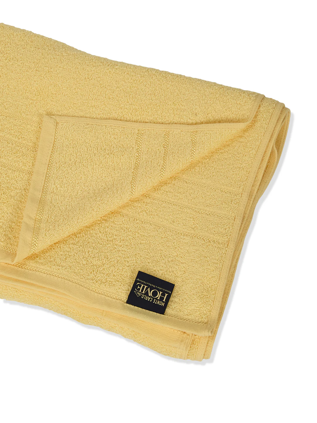 Yellow Pure Cotton Solid 340 GSM Car Towel 1 Piece (Soho Collection) - Image 4
